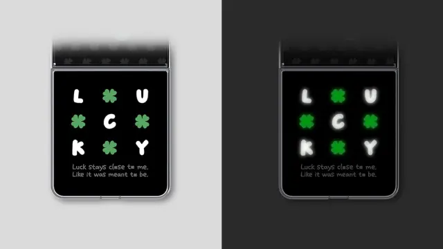 GP-FFF776CUC Samsung FlipSuit Lucky Clover Cover for Galaxy Z Flip 8 3