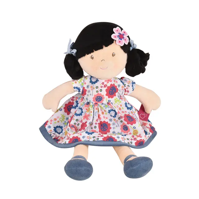 BONIKKA ΥΦΑΣΜΑΤΙΝΗ ΠΑΙΔΙΚΗ ΚΟΥΚΛΑ LILAC 35 CM