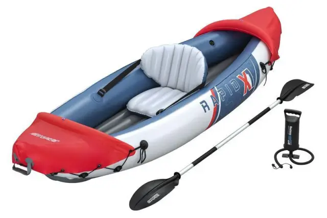 Bestway Φουσκωτό Kayak Θαλάσσης 1 Ατόμου 290 x 91 εκ. Hydro Force Rapid Πολύχρωμο (65176)