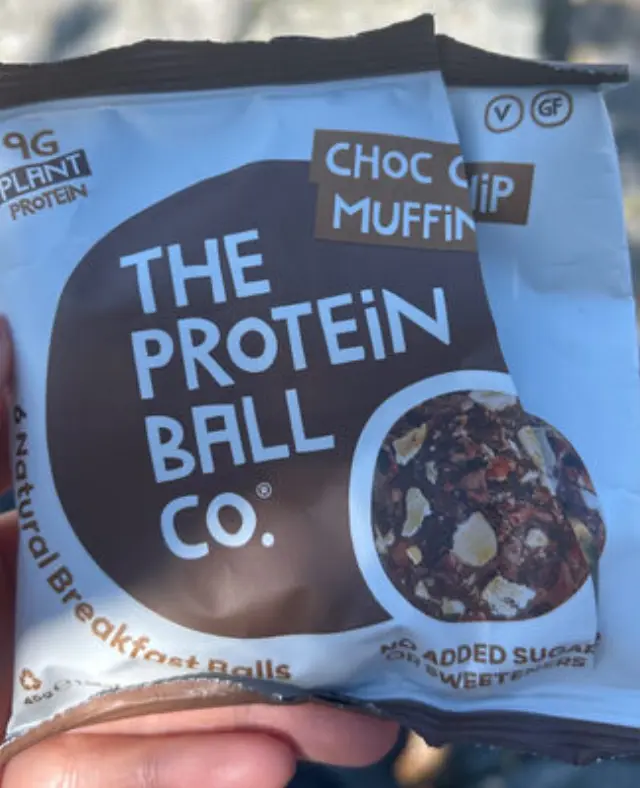 The Protein Ball Co. High Fibre Μπαλίτσες Πρωτεΐνης Chocolate Chip Muffin, 45g