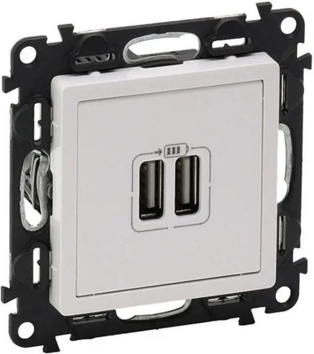 VALENA LIFE 2 USB CHARGER A+A 3A 15W WHITE