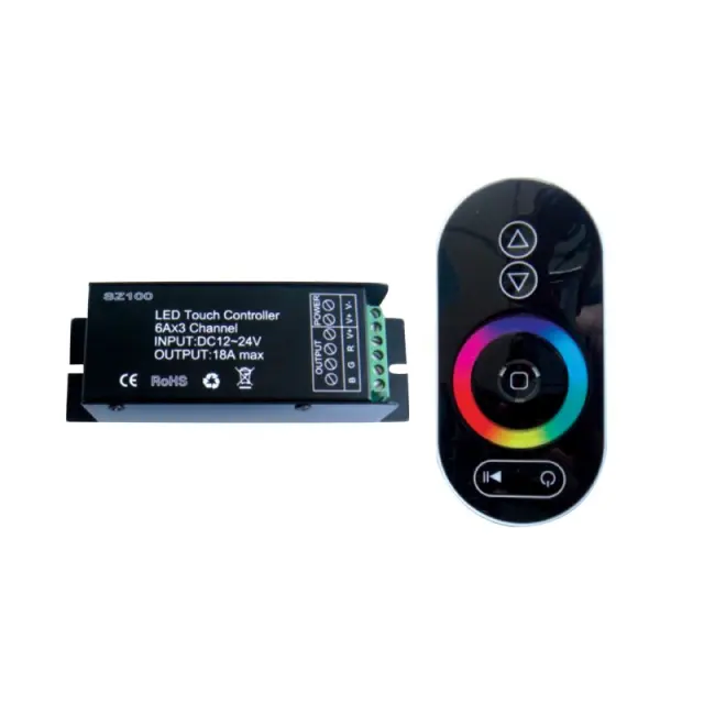 LED ΤΗΛΕΧΕΙΡΙΣΤΗΡΙΟ POWER RGB 18A 12V 216W & 24V 432W RFTOUCH REMOT / SZ100-TOUCH