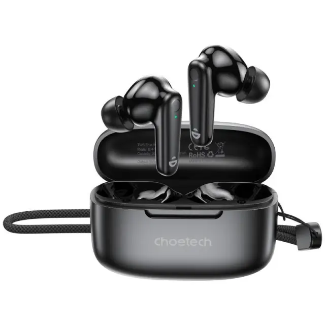 True Wireless Ακουστικά Bluetooth Choetech BH-T86 Μαύρο N70843