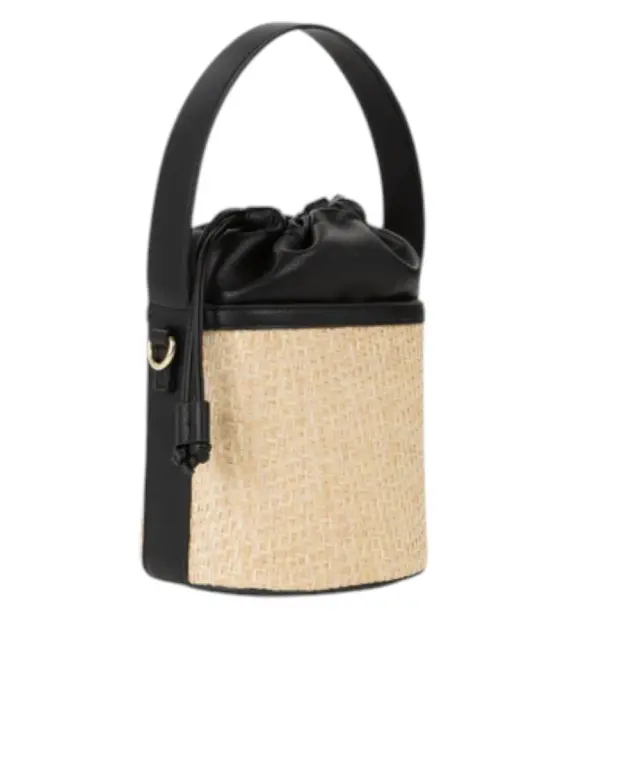 Valentino Bags - Γυναικεία Τσάντα Ώμου/Bucket Demetra VBS9R934-G41 Μπεζ/Μαύρο 3