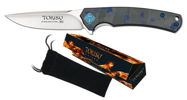 ΣΟΥΓΙΑΣ TOKISU D2 penknife. Carbon fiber-G.10, 6.80cm, 18873