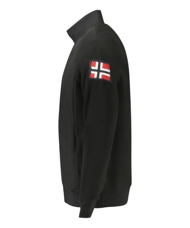 Norway Nautical School - Ανδρική Ζακέτα Φούτερ Fleece 859532-BLACK Μαύρο 3