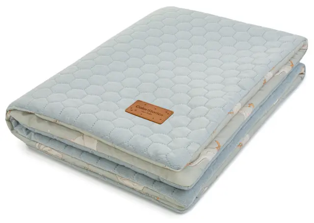Κουβέρτα Ζεστή 75x100cm Minky Happy Goose Stories Olive 5904067053274