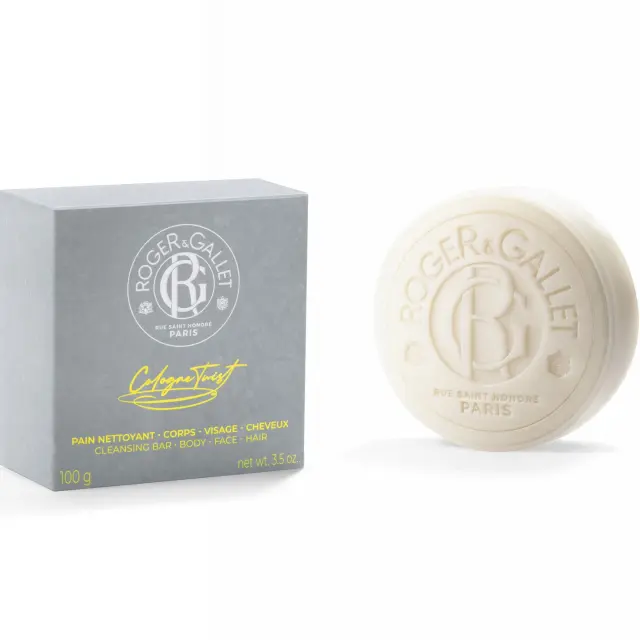 Roger & Gallet Cologne Twist Shaving Bar 100g – Μπάρα Καθαρισμού & Ξυρίσματος 3 σε 1 για Πρόσωπο, Σώμα & Μαλλιά