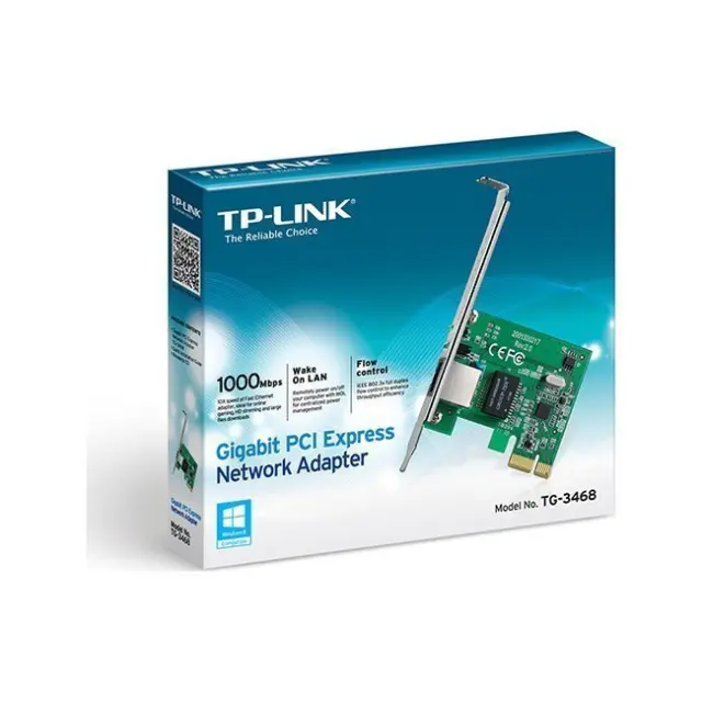 TP-LINK Ethernet Card V2 PCI Express 3 10/100/1000 Mbps (TG-3468) (TPTG-3468) 2