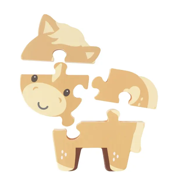 Μικρό Παζλ Αλογάκι Farmyard Orange Tree Toys 2