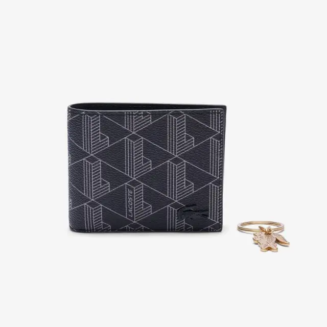 Σετ Δώρου Πορτοφόλι-Μπρελόκ Lacoste The Blend Gift Set NH4801LX-H45 Μαύρο - ONESIZE