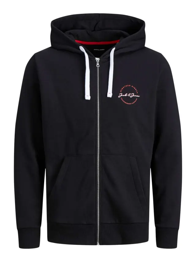 JJSTAMP ZIP HOOD SMALL Black