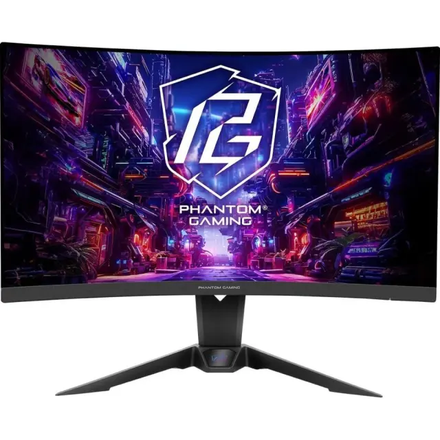 ASRock Phantom Gaming PG27QRT2A VA HDR Curved Gaming Monitor 27" QHD 2560x1440 180Hz με Χρόνο Απόκρισης 5ms GTG – έως 60 δόσεις