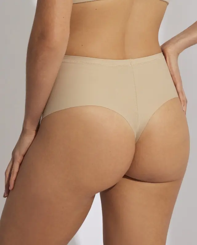 Selmark Curves Ψηλόμεσο String Εσώρουχο Διαμόρφωσης Μπεζ - 2XL 2