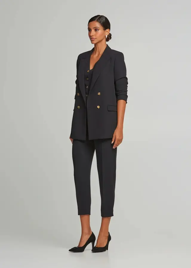 LYNNE ΣΤΑΥΡΟΤΟ ΚΡΕΠ ΣΑΚΑΚΙ Μαύρο - 42 2