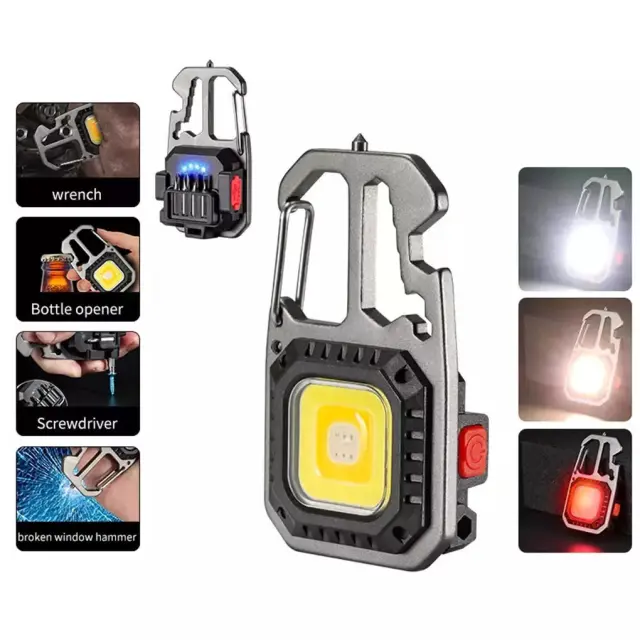 Andowl Πολυεργαλείο Μπρελόκ Φακός Q-D911 - Cob rechargeable keychain light 075688