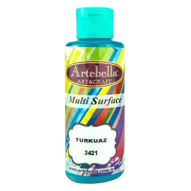 Artebella Ακρυλικό Χρώμα Multi Surface - 3421 Turquoise - 130ml