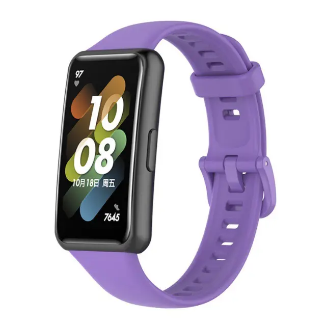 Ανταλλακτικό Λουράκι Σιλικόνης για Huawei Band 7- Purple OEM