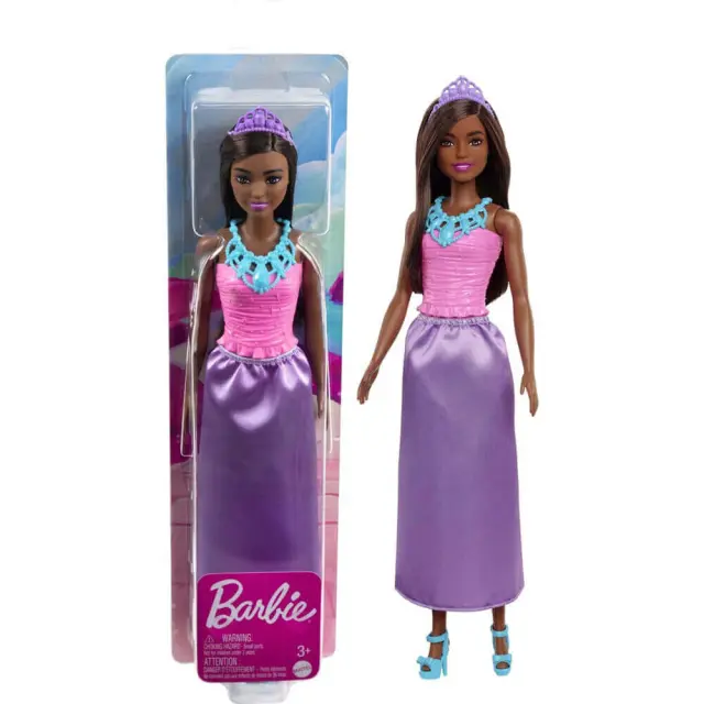 Mattel Barbie Πριγκιπικό Φόρεμα Μωβ Φούστα HGR00 / HGR02