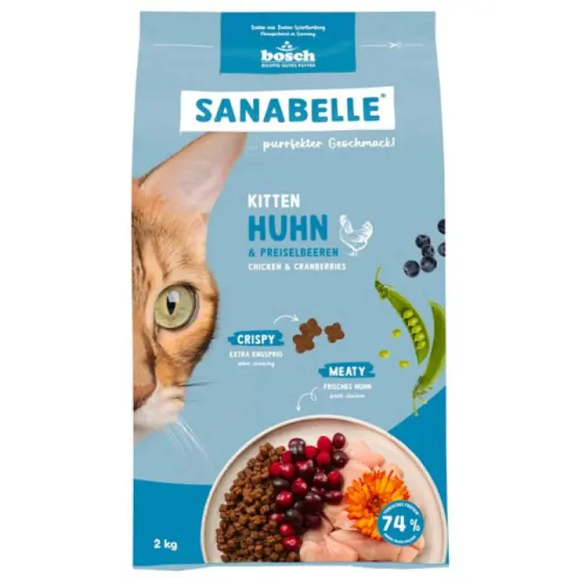 Sanabelle Low Grain Kitten με Φρέσκο Κρέας Πουλερικών 2Kg Μονόχρωμο