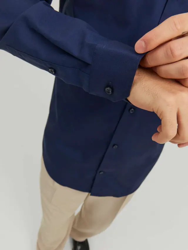 JPRBLAPARKER SHIRT L/S NOOS Perfect Navy 2