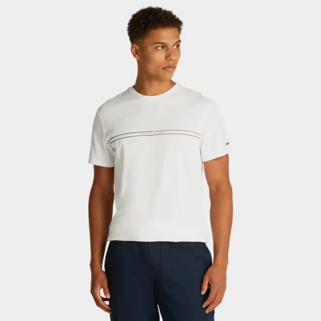 T-Shirt Tommy Hilfiger DM0DM20779_YBL Λευκό - 2XL