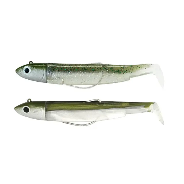 Σιλικονούχο Fiiish Black Minnow No1 Combo BM3035 Double Combo Off Shore - 6gr Kaki + Ghost Minnow