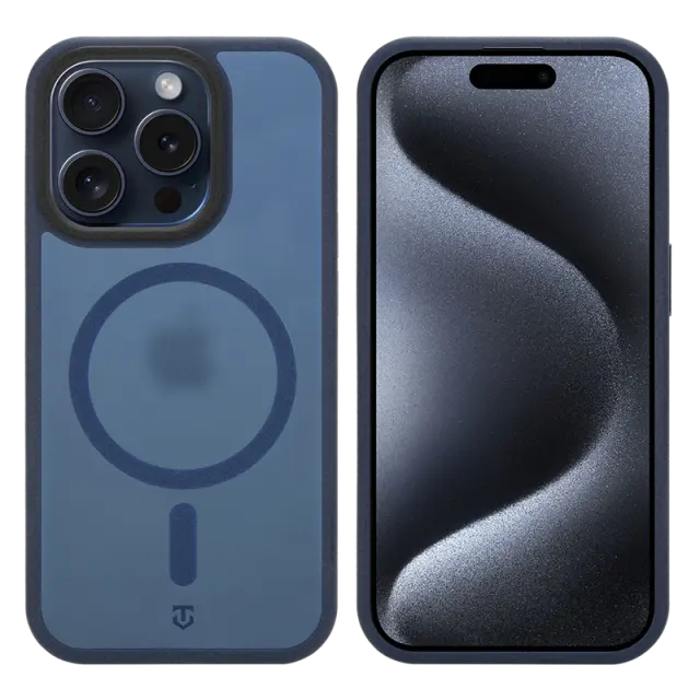 Tactical MagForce Hypersand Cover for Apple iPhone 15 Pro Deep Blue 2