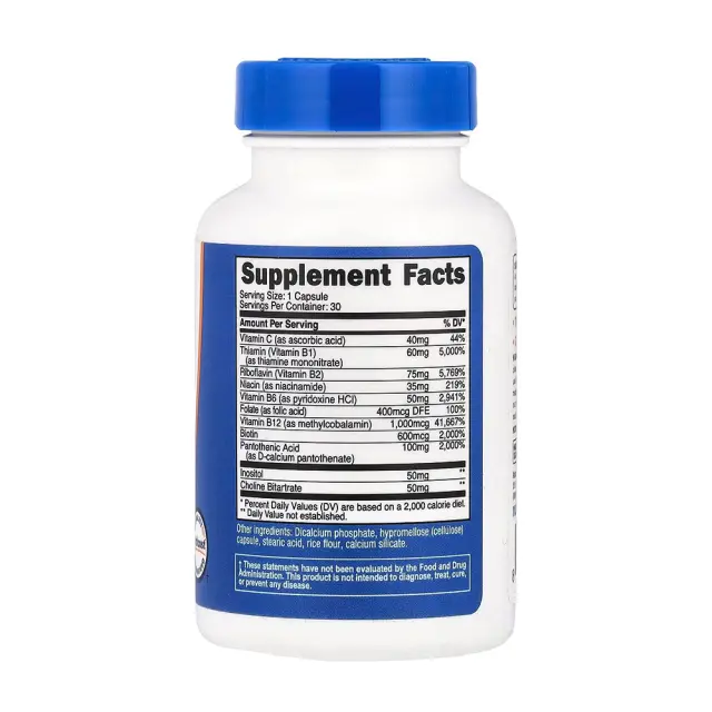 Nutricost Vitamin B Complex 30 Capsules 2