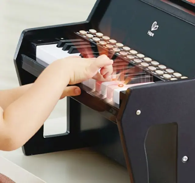Hape Learn With Lights Piano,Black - Ηλεκτρικό Πιάνο Για Εκμάθηση Με Φωτιζόμενα Πλήκτρα 3