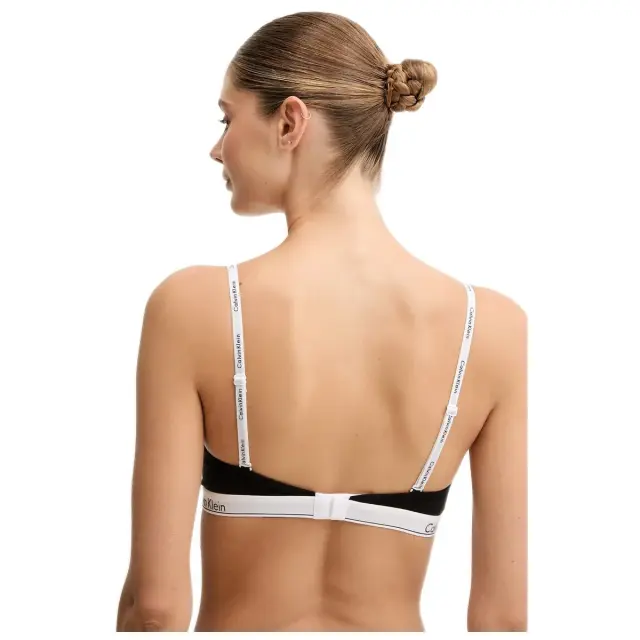 Calvin Klein Γυναικείο Σουτιέν Lightly Lined Demi, Χρώμα Μαύρο 2