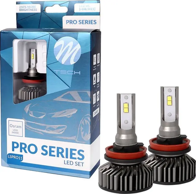 M-Tech H11 12v 2x20w 5.700k 4400lm Osram Pro Led Kit Set (με Ανεμιστηράκι) 2τμχ LSPRO11