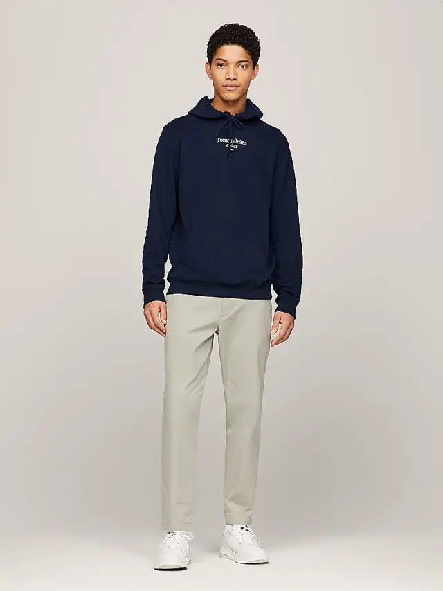 Tommy Hilfiger - Ανδρικό Φούτερ με Κουκούλα DM0DM18610-C1G Μπλε - XL 2