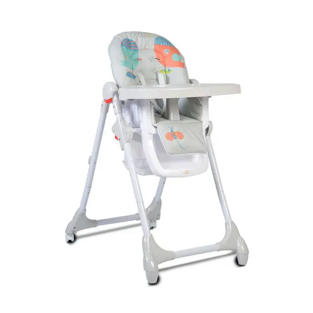 Cangaroo Αναδιπλούμενο Καρεκλάκι Φαγητού Kimchi L.Grey 3800146239817