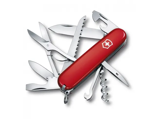Ελβετικός Σουγιάς Victorinox Huntsman με 15 λειτουργίες και μήκος 9.1cm - Red 1.3713 2