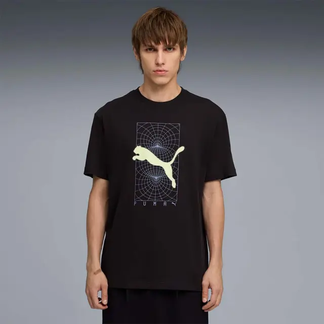 Puma Men's Pumatech Relaxed Graphic T-Shirt Μαύρο 692233-01 (Puma) - Medium