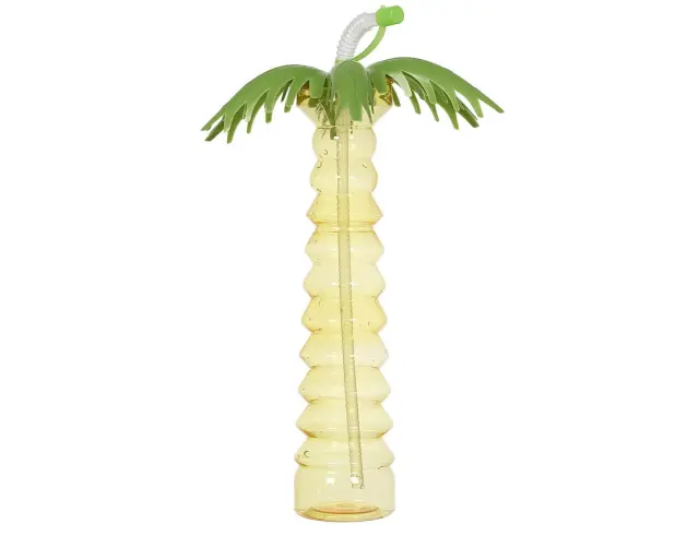 Μπουκάλι Palm Cook Concept με πώμα και καλαμάκι, χωρητικότητα 500ml και διαστάσεις 34x6.5x34cm - Σε 4 επιλογές χρώματος KA0594 2
