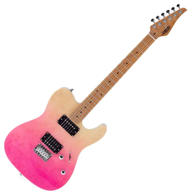 JET JT-450 QTPK Telecaster HH Ηλεκτρική Κιθάρα Quilted Trans. Pink