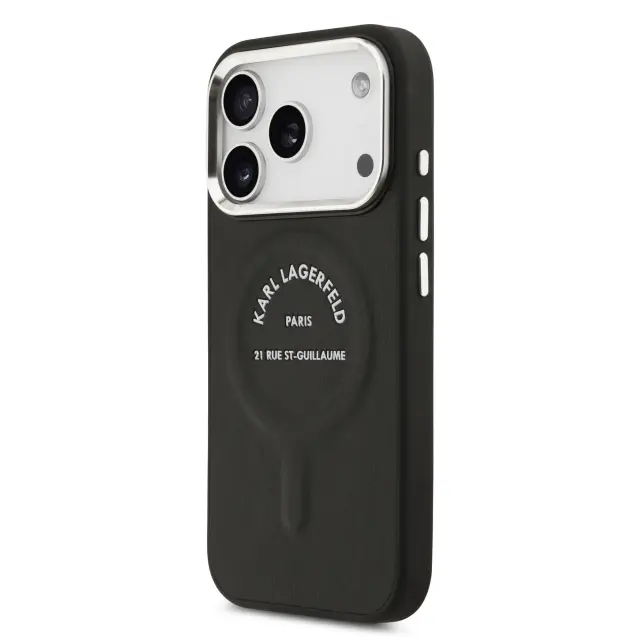 Karl Lagerfeld PU RSG Logo MagSafe Case for iPhone 17 Pro Black 2