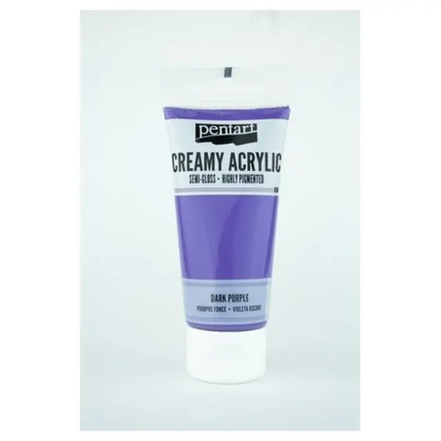 Χρώμα ακρυλικό Creamy Semi-Gloss 60ml Pentart - Dark Purple