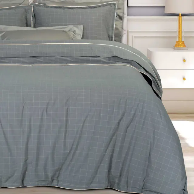 Σετ Παπλωματοθήκη Υπέρδιπλη 220x240 Essential Greenwich Polo Club 2373 Grey 100% βαμβακερό 2