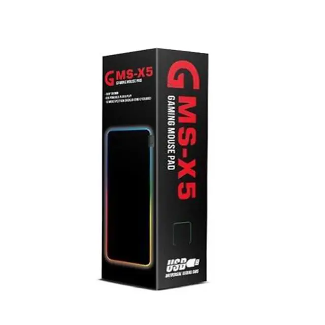 Mousepad iMICE GMS-WT5 με RGB LED περιμετρικό φωτισμό 800x300mm Μαύρο 2