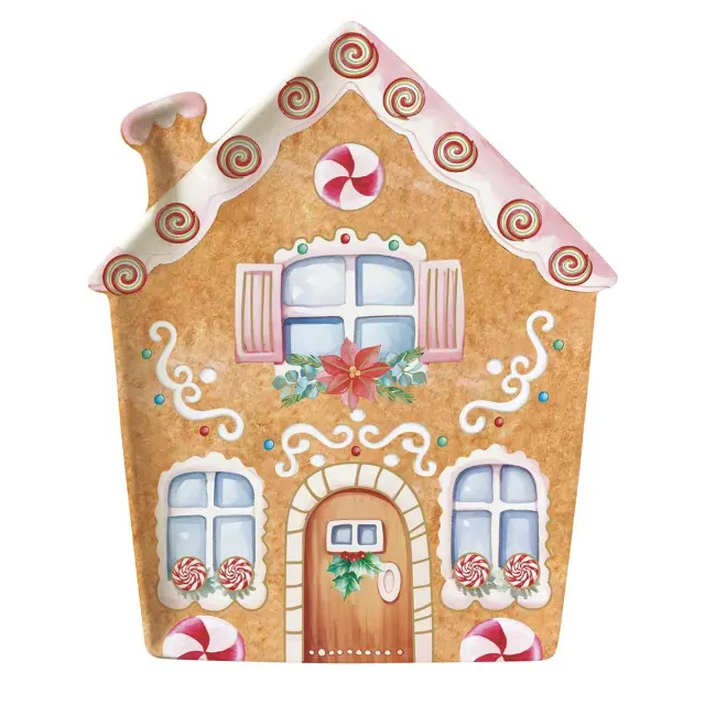 Easy Life Sweet Christmas Πιατέλα Πορσελάνης 21x25.5cm