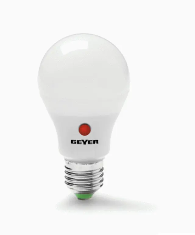 ΛΑΜΠΑ LED Α60 με Φωτοκύτταρο, Μέρα-Νύχτα 9W, 830Lm, 4000K, E27- GEYER