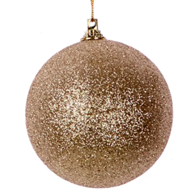 Μπάλα Decor Με Glitter Χρυσό 8cm