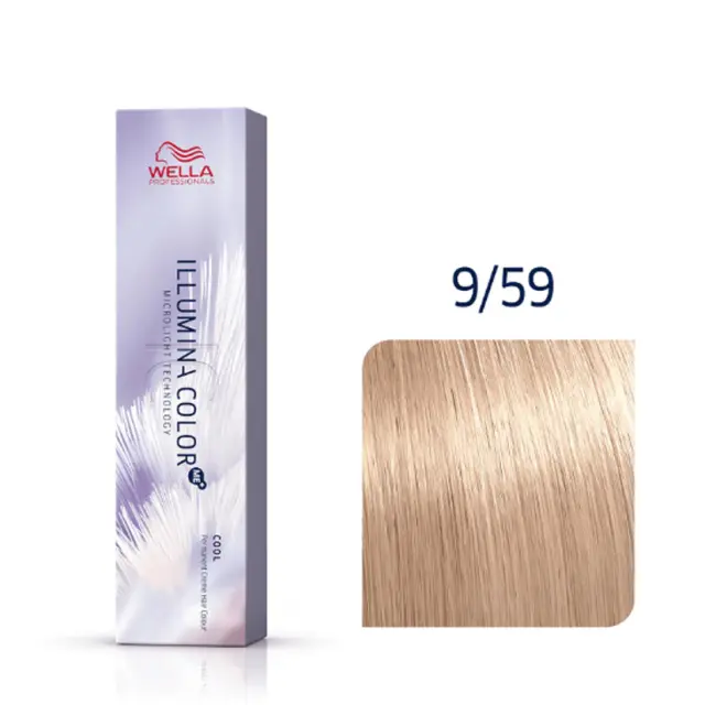 Wella Professionals Illumina Color 9/59 Ξανθό Πολύ Ανοιχτό Φυσικό Μαονί Φυμέ 60ml 2