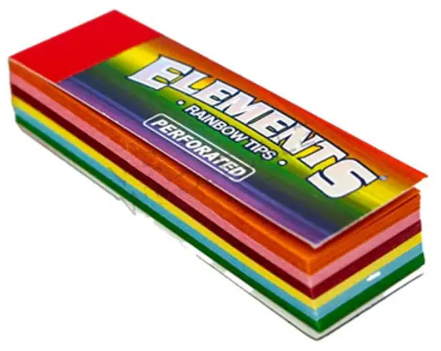Elements Tips Perforated Τζιβάνα - Rainbow Σπαστή 50τεμ. 2