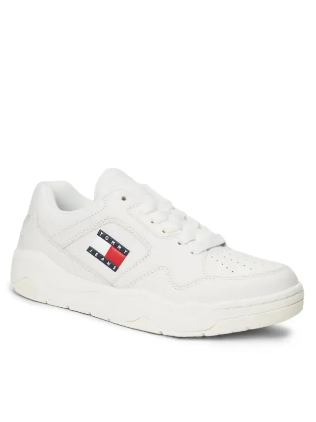 Tommy Hilfiger – Δερμάτινα Γυναικεία Sneakers Tjw New Basket Sneaker Lc EN0EN02524-YBL Εκρού 2