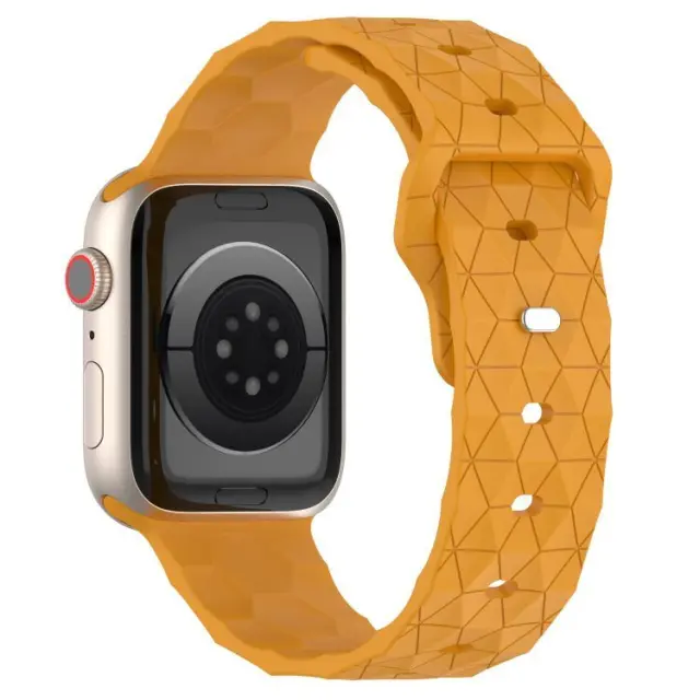 Football Texture Λουράκι για Apple Watch 38/40/41/42 (Series 10/11/12)mm- Orange OEM 3