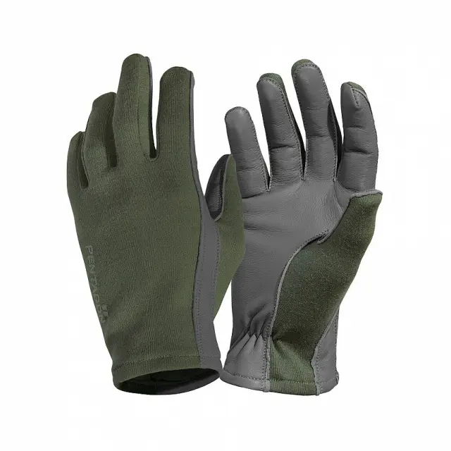 Pentagon Short Cuff Pilot Gloves-Κοντόκαρπα Pilot Γάντια - 06-Χακί-Olive Green